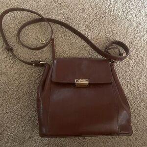 Brahmin Margo Brown Leather Crossbody Bag